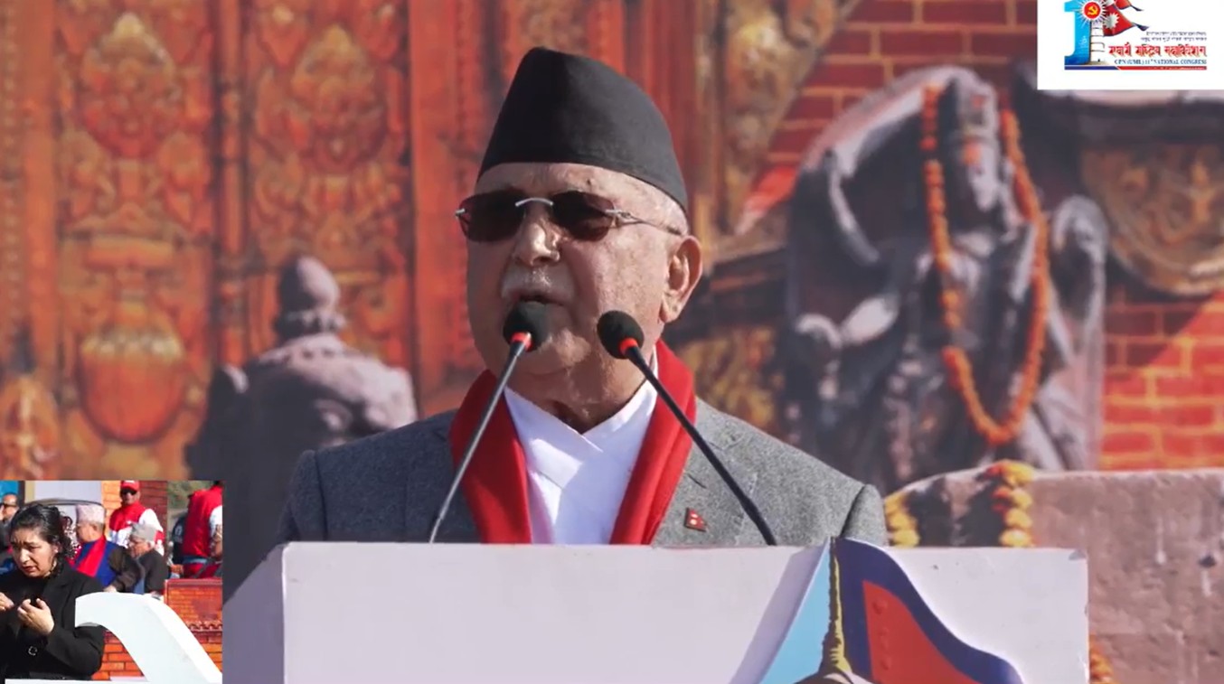 नेकपा एमाले अजम्बरी छ: अध्यक्ष ओली