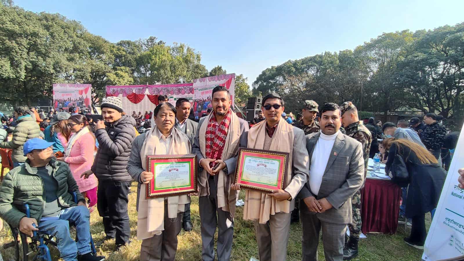 ३४ औं अन्तर्राष्ट्रिय अपाङ्गता दिवसमा संचारकर्मी केसी सम्मानित