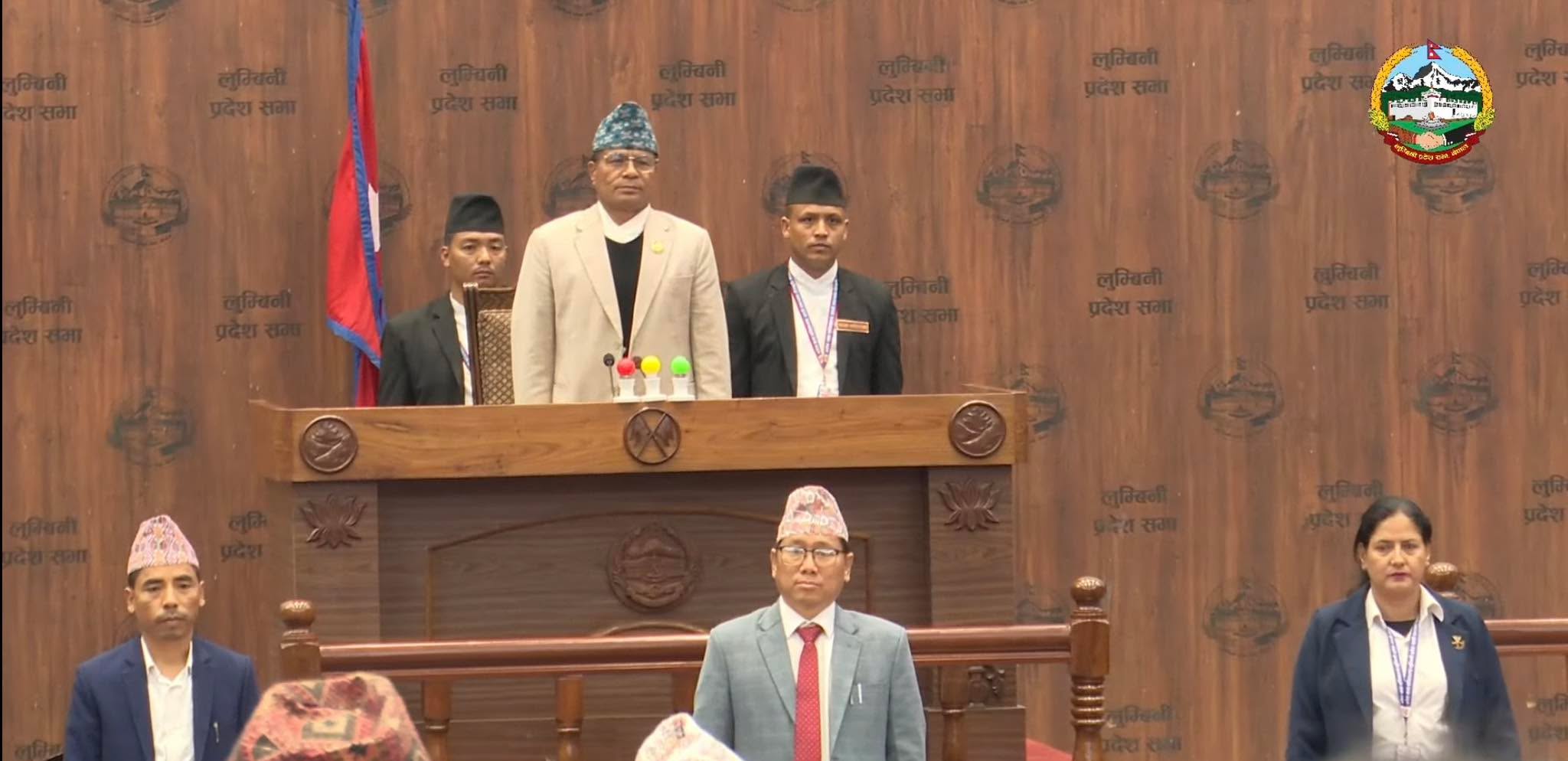 लुम्बिनी प्रदेश सभा बैठकः संघीय र प्रदेश सरकार वरिपरी छलफल