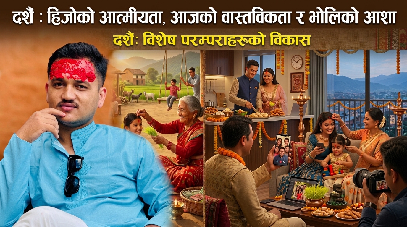 दशैँ : हिजोको आत्मीयता, आजको वास्तविकता र भोलिको आशा