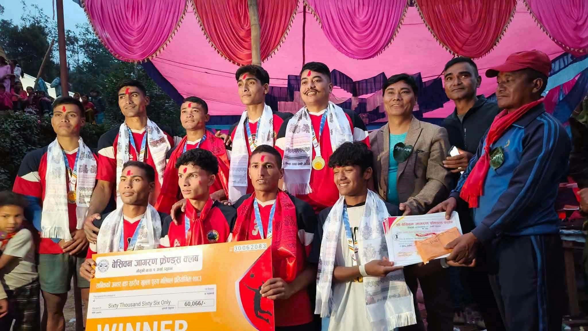 भलिवल प्रतियोगिता : पुरुष तर्फ गुल्मी र महिला तर्फ बागलुङ विजयी